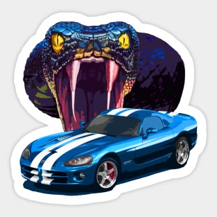 Viper Cyan Sticker